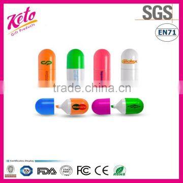 Multi Color Mini Capsule Pill Highlighter