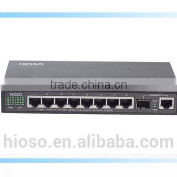 OEM Managed 8 PoE Ports 1000M PoE Switch