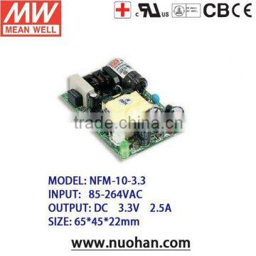 Meanwell 3.3V 10W single output switching power supply switch model power supply/medical switching supply power