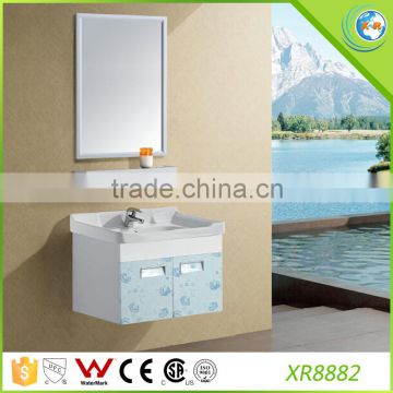 stainless steel bathroom cabinet basin with mirror XR8882