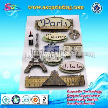 3D Custom Puffy Stickers for Children , Kids Cute Puffy Stickers , Cartoon Puffy Sticker