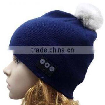 Factory wholesale custom bluetooth beanie hat with headphone