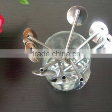 Stainless Steel stirring, spoonstraw, swizzle stick