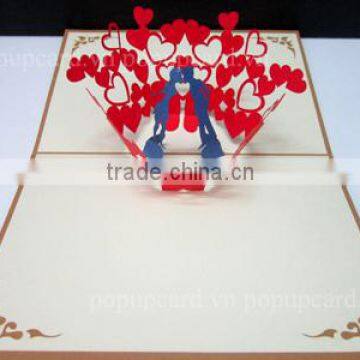 The Kiss 3d Pop up Greeting Card photo-2