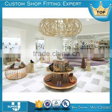 newly design attractive store cube customized retail shoes fixture