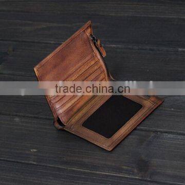High Quality Cow Leather Wallet,Vintage Leather Wallet,Money Clip