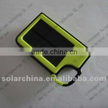 Hook type solar mobile phone charger powerbank