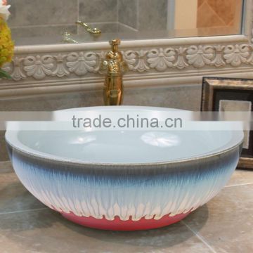 China wholesale new design ceramic art countertop basin