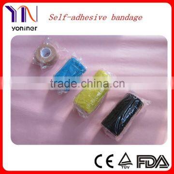 Printed colored non-woven Self Adhesive Flexible Bandage mnufacturer CE FDA ISO