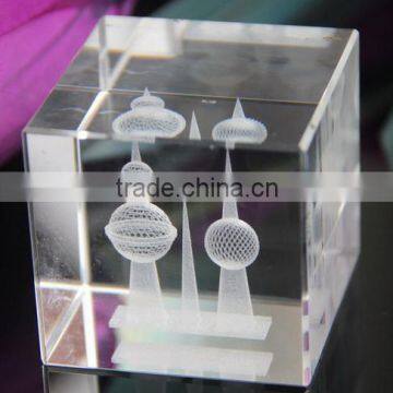 customized cheap high quality K9 crystal cube