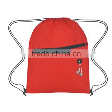 Non-Woven Hit Sports Pack With Front Zipper-Red