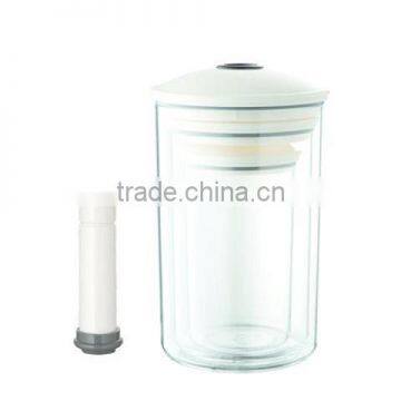 Cylinder Vacuum Food Container Set - Canister Set