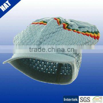 100% acrylic knitted cheap winter knit hat