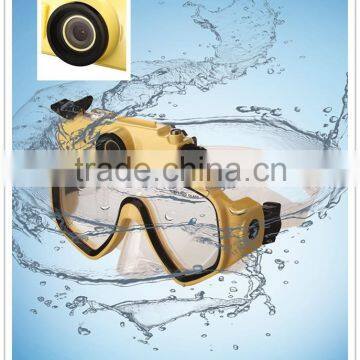 professional scuba diving accessories,diving snorkel mask set with mini camera