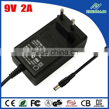 professsional manufacturer switching power supply 9v 2000ma