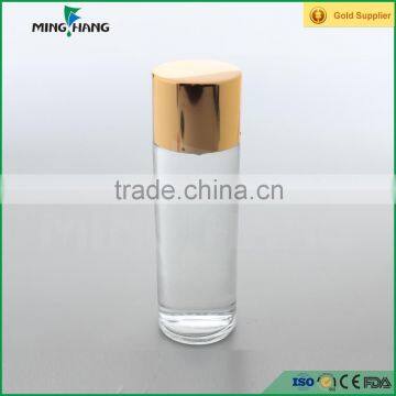 100ml cosmetic frosted lotion glass bottle with screw cap