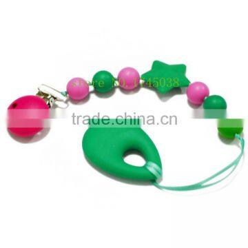 2015 new products soft fashional silicone chain DIY teething beads wholesales