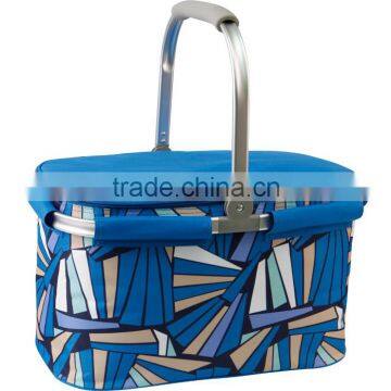 Folding Basket Aluminium Cooler Basket Picnic Cooler Bag