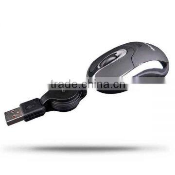 Cute 3D mini retractable mouse