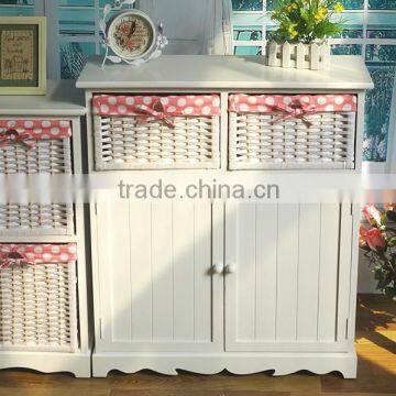 Multi-fonction cabinet new style shoes ark with hand-weaved boxes