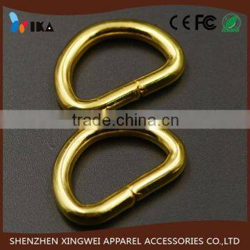 high quality d ring gold aglets for bag