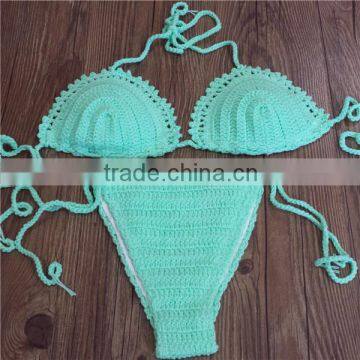 Crochet monokini swimwear