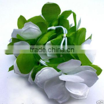 flowers leaves Bun Garland Elastic hair band