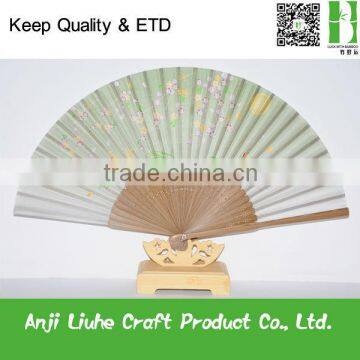 personalized new silk bamboo fan with your design