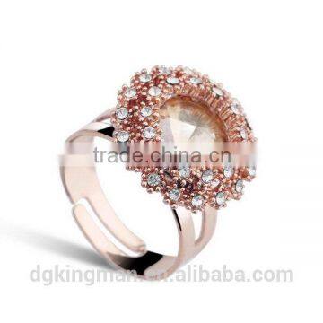 Kingman top grade updated crystal ring jewelry