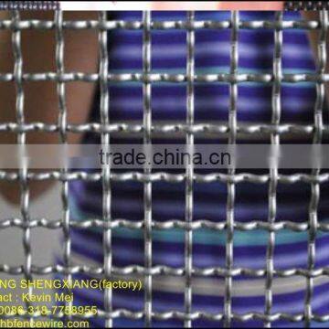 electro galvanized/stainless steel crimped wire mesh