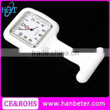 Square watches for rubber strap women nursing clip medical watch