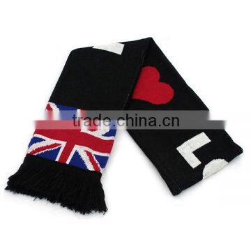 New style custom football scarf with high quality fan scarf