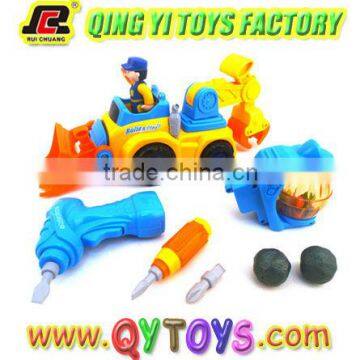 Battery operated construction truck toy