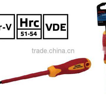 Fixtec VDE 100mm Insulated Screwdriver For 1000v Double Color Handle