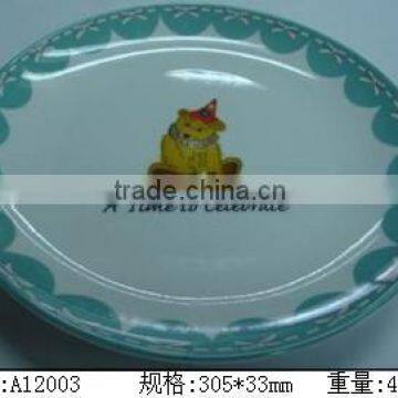 Melamine cute design dinner plates for weddings