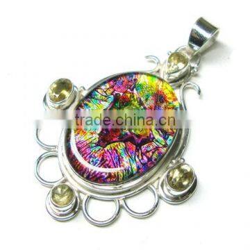 Wholesale Glass Pendants 925 sterling silver jewelry wholesale