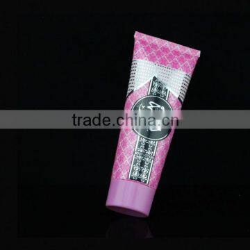 100g plastic cosmetic white tube with pink screw cap