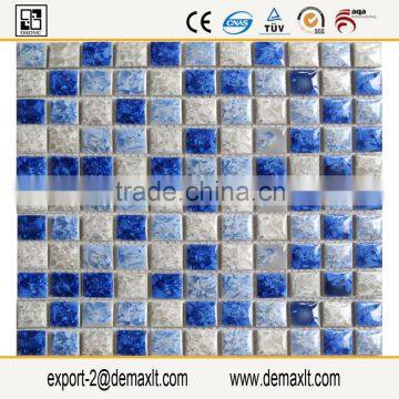 Porcelain polished ceramic mosaic wall tile