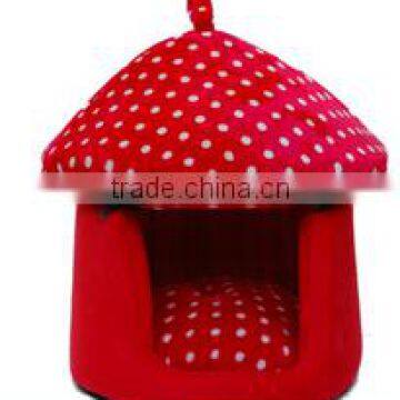 cute strawberry dog beds washable for small dog pink with removable cushion