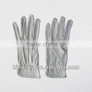 High quality floral cotton gloves with pvc dots on plam