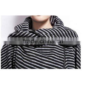 Women's Fashion Stripe Bat Poncho Cape Jacket Sweater Casual Warm Cloak Coat Knitwear photo-6
