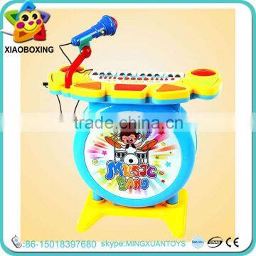 2016 New item plastic drum wholesale educational toy electric piano