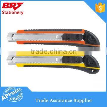 Office paper cutter knife with rubber handle