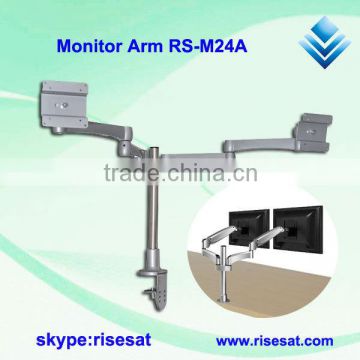 Adjustable Tablet LCD Monitor Arms for double monitors M24A