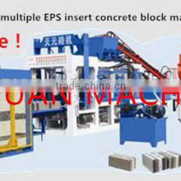 2015 eps foam insert cement block machine / Concrete Automatical Brick Making Machine