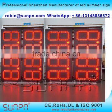 Los Angeles USA Led Digital Gas Price Changer 8.8 8 9 & 8.88 9/10 (20 Inch ) R/W/Y/W/B Color photo-2