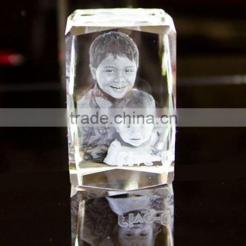 rectangle crystal laser childhood memorabilia (R-1389)