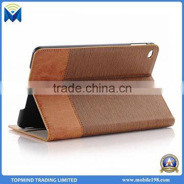 Good Quality Cross Pattern Book Style Folio Leather Case for IPad Pro photo-3