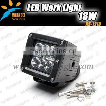 IP68 Waterproof C REE 18W LED work Light or led work lamp for Off Road SUV,UTV, ATV, 4WD, 4X4