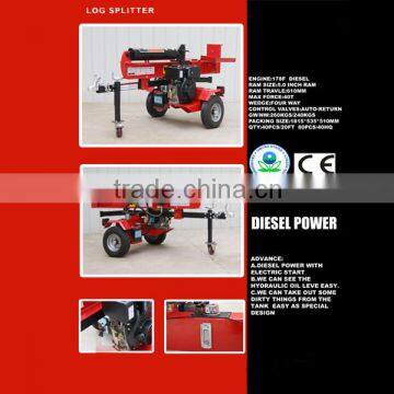 LK-GL-40TD diesel powered wood log splitter
